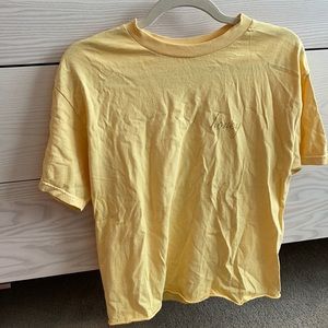 brandy melville yellow honey shirt